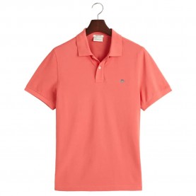 мъжки,блузи,с,яка,gant,reg,shield,pique,short,sleeve,polo,sunset,pink,(orange)