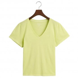 тениска,дамски,тениски,gant,reg,sunfaded,short,sleeve,v,neck,t,shirt,yellow