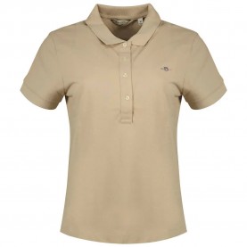 шапка,дамски,блузи,с,яка,gant,slim,sheild,cap,pique,short,sleeve,polo,dry,sand,(beige)