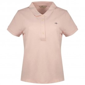 шапка,дамски,блузи,с,яка,gant,slim,sheild,cap,pique,short,sleeve,polo,pink