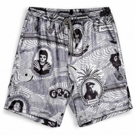 къси,панталони,мъжки,панталони,дамски,панталони,grimey,supastar,satin,shorts,white,black,(black)