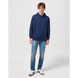 суичър,мъжки,пуловери,wrangler,112350542,sign,off,hoodie,blue
