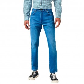 Дънки Wrangler 112350841 Larston Slim Fit jeans - Blue (Rustic) дънки,мъжки,панталони,wrangler,112350841,larston,slim,fit,jeans,blue,(rustic)