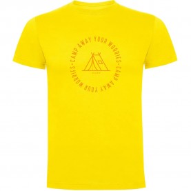 футболна,фланелка,мъжки,тениски,kruskis,camp,away,short,sleeve,t,shirt,yellow,(yellow)