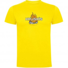 тениска,мъжки,тениски,kruskis,camp,friend,short,sleeve,t,shirt,yellow