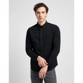 риза,с,дълъг,ръкав,мъжки,ризи,lee,button,down,long,sleeve,shirt,black