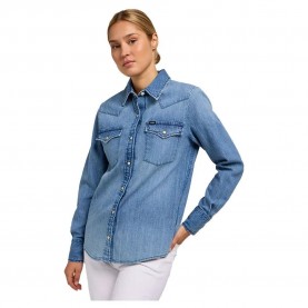 риза,с,дълъг,ръкав,дамски,блузи,дамски,ризи,lee,regular,western,long,sleeve,shirt,blue,(mt,range)