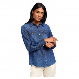 риза,с,дълъг,ръкав,дамски,блузи,дамски,ризи,lee,regular,western,long,sleeve,shirt,blue