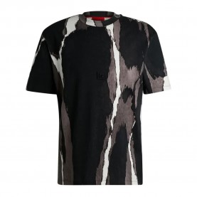 тениска,мъжки,тениски,hugo,davacas,10250555,short,sleeve,t,shirt,brown