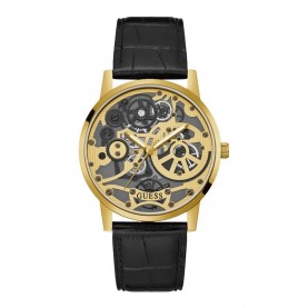 часовник,часовници,guess,gadget,watch,golden,(black)