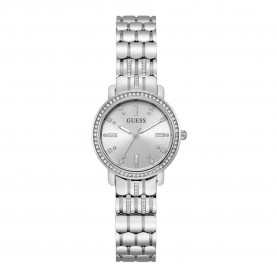 часовник,часовници,guess,hayley,watch,silver