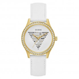 часовник,часовници,guess,lady,idol,watch,white,(golden)