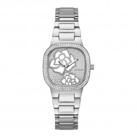 часовник,часовници,guess,rose,bud,watch,silver