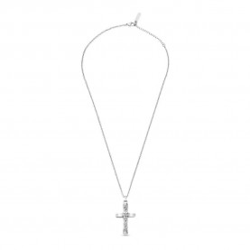бижутерия,police,crossed,necklace,silver,(silver)