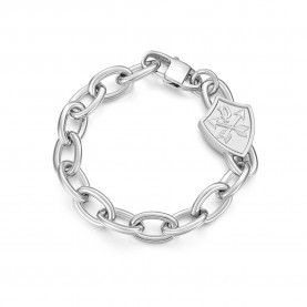 бижутерия,police,heritage,crest,bracelet,silver
