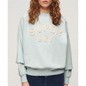 блуза,дамски,блузи,superdry,applique,athletic,loose,sweatshirt,blue,(sea,salt,blue)