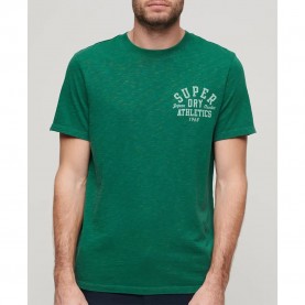 тениска,мъжки,тениски,superdry,athletic,college,graphic,short,sleeve,t,shirt,dark,forest,green,slub,(green)