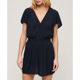 рокля,дамски,поли,и,рокли,superdry,beach,playsuit,short,sleeve,short,dress,blue