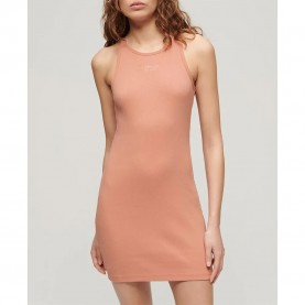 рокля,дамски,поли,и,рокли,superdry,embroidered,rib,racer,sleeveless,short,dress,pink,(cameo,brown)