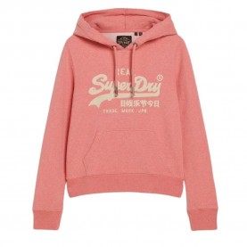 суичър,дамски,блузи,superdry,embroidered,vl,graphic,hoodie,red,(coral,red,marl)