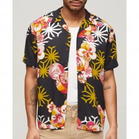риза,с,къс,ръкав,мъжки,ризи,superdry,hawaiian,resort,short,sleeve,shirt,multicolor,(asanoha,black)