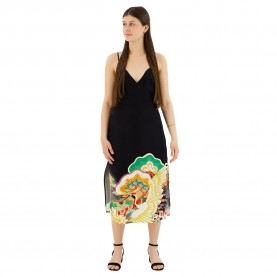 Рокля Superdry Printed Slip sleeveless long dress - Multicolor (Black Funetotsuru) рокля,дамски,поли,и,рокли,superdry,printed,slip,sleeveless,long,dress,multicolor,(black,funetotsuru)