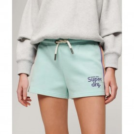 Къси панталони Superdry Rainbow Side Logo shorts - Grey (Grey Green) къси,панталони,дамски,панталони,superdry,rainbow,side,logo,shorts,grey,(grey,green)