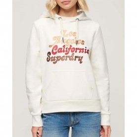 суичър,дамски,блузи,superdry,retro,glitter,logo,hoodie,beige