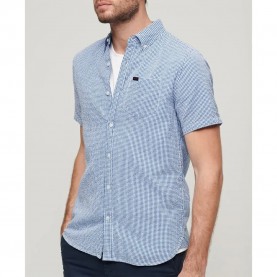 риза,с,къс,ръкав,мъжки,ризи,superdry,seersucker,short,sleeve,shirt,royal,gingham,(blue)