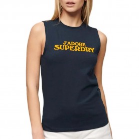тениска,дамски,тениски,superdry,sport,luxe,graphic,fitted,sleeveless,t,shirt,eclipse,navy,(blue)