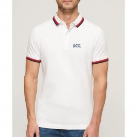 мъжки,блузи,с,яка,superdry,sportswear,relaxed,tipped,short,sleeve,polo,white
