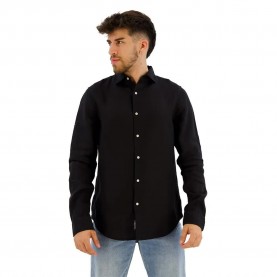 риза,с,дълъг,ръкав,мъжки,ризи,superdry,studios,casual,linen,long,sleeve,shirt,black