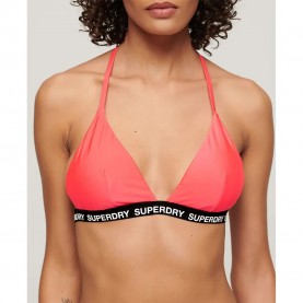 дамски,бански,костюми,superdry,triangle,elastic,bikini,top,pink