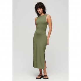рокля,дамски,поли,и,рокли,superdry,twist,back,sleeveless,midi,dress,beetle,green,(green)