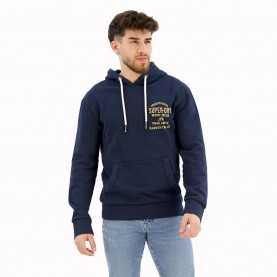 суичър,мъжки,пуловери,superdry,workwear,flock,chest,hoodie,eclipse,navy,(black)