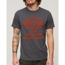 тениска,мъжки,тениски,superdry,workwear,flock,graphic,short,sleeve,t,shirt,granite,grey,marl,(grey)