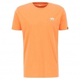 тениска,мъжки,тениски,alpha,industries,basic,t,small,logo,short,sleeve,t,shirt,tangerine,(orange)