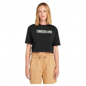 тениска,дамски,тениски,timberland,cropped,short,sleeve,t,shirt,black