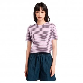 бебешка,тениска,дамски,тениски,timberland,stripe,baby,short,sleeve,t,shirt,purple,(pst,lilac,hort)