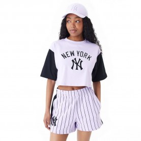 тениска,дамски,тениски,new,era,mlb,lifestyle,crop,new,york,yankees,short,sleeve,t,shirt,purple