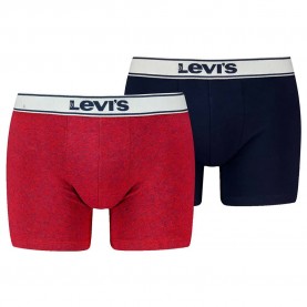 боксерки,мъжко,бельо,levi´s,®,vintage,organic,boxers,2,units,red,(multicolor)