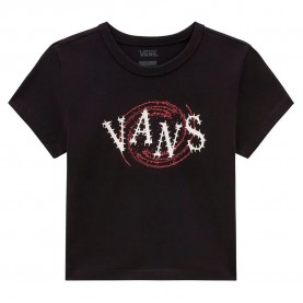 тениска,дамски,тениски,vans,spiral,down,mini,short,sleeve,t,shirt,black,(black)