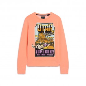 блуза,мъжки,пуловери,superdry,neon,travel,loose,sweatshirt,orange