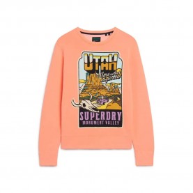 Блуза Superdry Neon Travel Loose sweatshirt - Orange (Sunblast Orange) блуза,мъжки,пуловери,superdry,neon,travel,loose,sweatshirt,orange,(sunblast,orange)