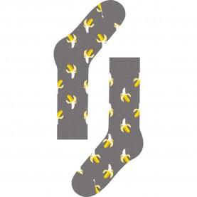 чорапи,мъжки,чорапи,hs,by,happy,socks,banana,half,long,socks,grey