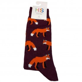 чорапи,мъжки,чорапи,hs,by,happy,socks,fox,long,socks,multicolor