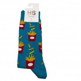 чорапи,мъжки,чорапи,hs,by,happy,socks,fries,half,long,socks,multicolor