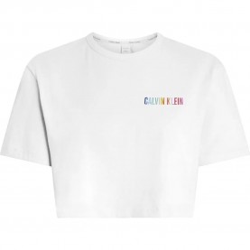тениска,дамски,пижами,calvin,klein,000qs7193e,short,sleeve,pyjama,t,shirt,white,w,ombre,pride,wb,(white)