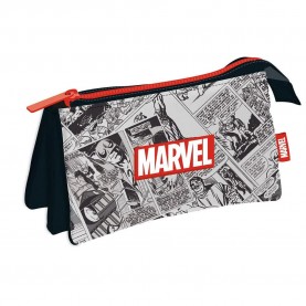 канцеларски,принадлежности,marvel,triple,21x11x3.5,cm,classics,pencil,case,grey,(multicolor)