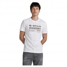 тениска,мъжки,тениски,g,star,distressed,originals,slim,fit,short,sleeve,t,shirt,white,(white)